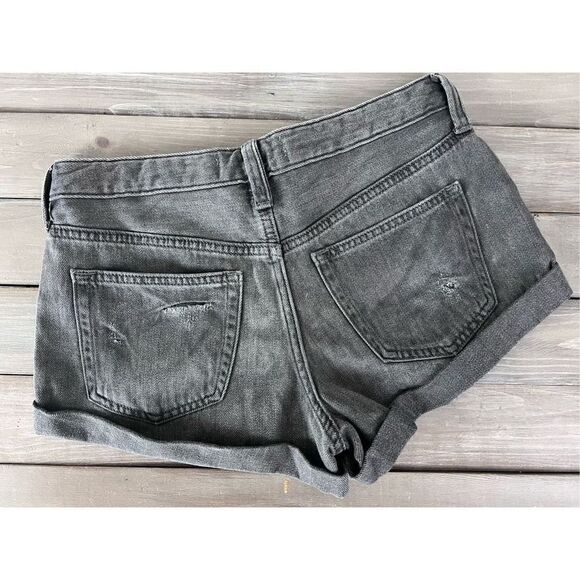 Free People We The Free Romeo Rolled Cut Off Short in Black Mambo Size 25 - Picture 5 of 13